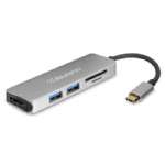 Aluratek USB TypeC Multimedia Hub and Card Reader AUMC0302F