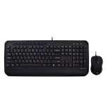 V7 FullSize USB Keyboard with Palm Rest and Ambidextrous Mouse Combo